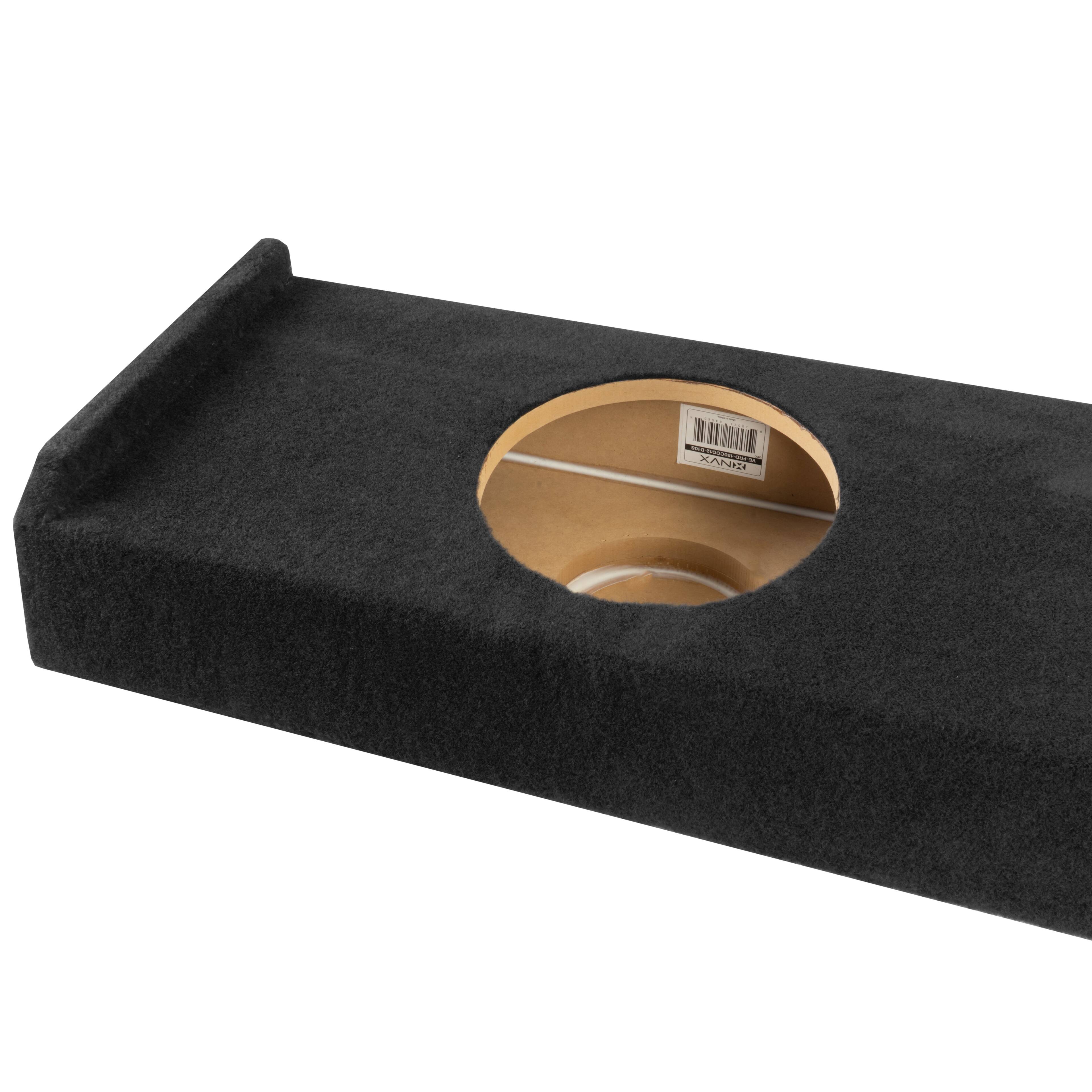 Back. NVX - 2009-2018 Ford F-150 Super Crew Cab - Custom-Fit Loaded Dual 10" Sealed Subwoofer Enclosure - Black.