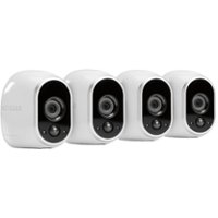4-Pack Netgear Arlo Smart Home Indoor/Outdoor Wireless High-Definition Security Cameras (White/Black)