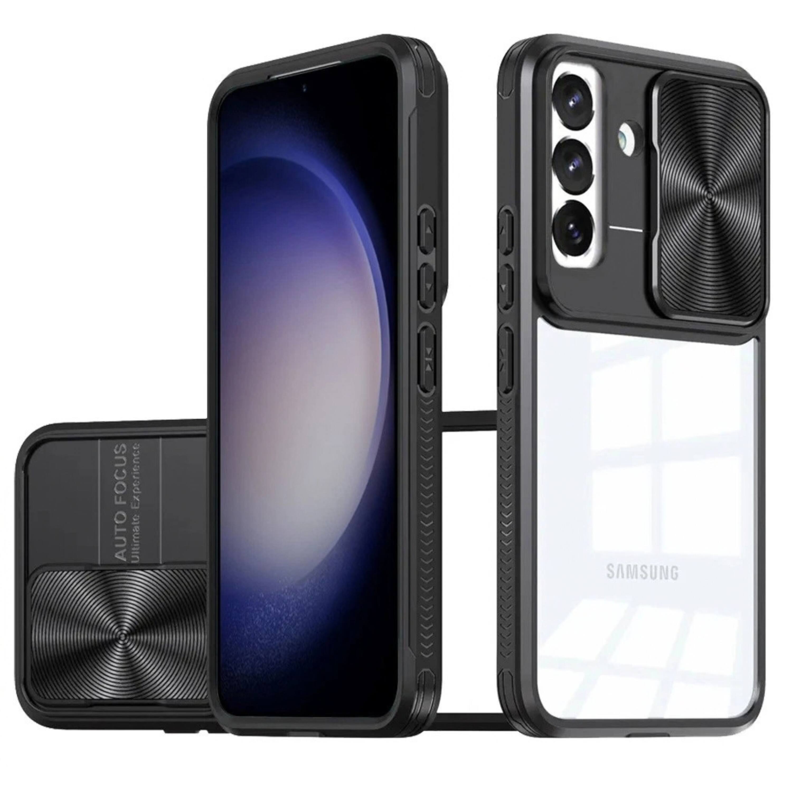 Kitcheniva Rugged Clear Back Phone Case With Sliding Camera Lens Cover ...