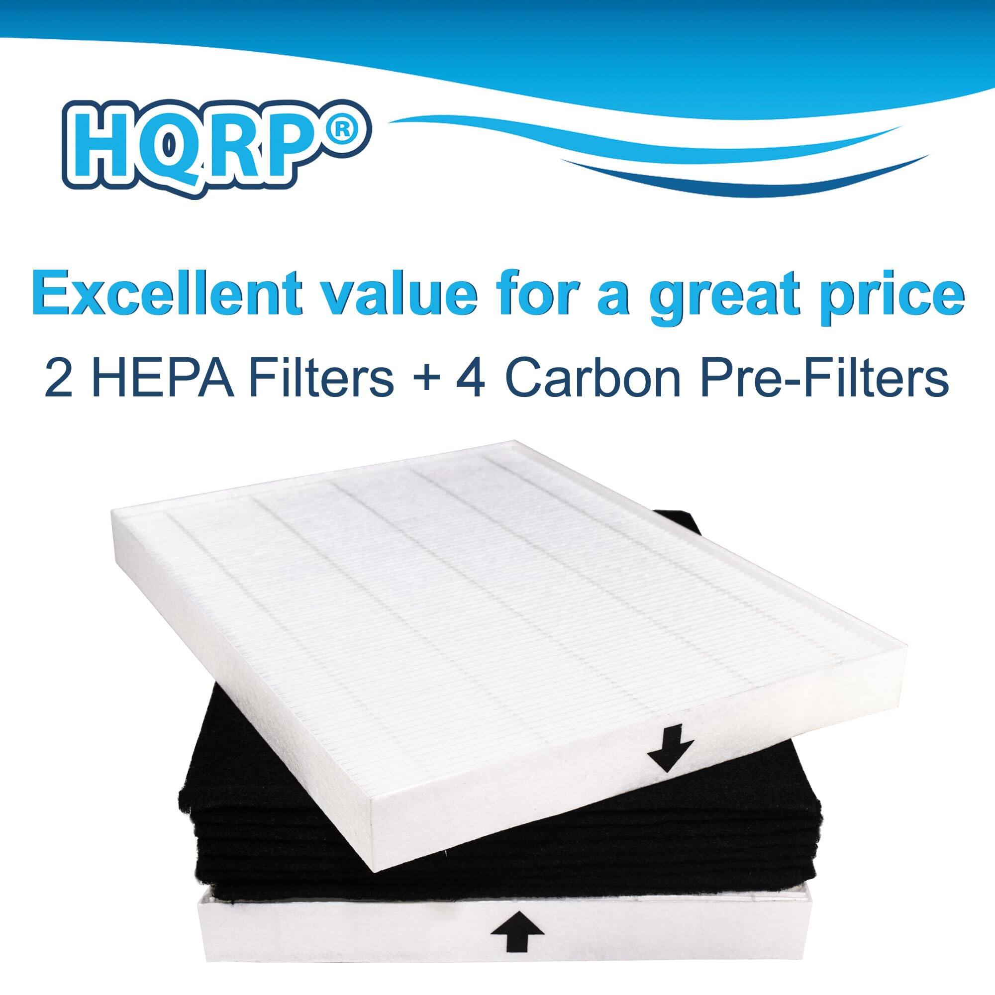 HQRP®  
Excellent value for a great price  
2 HEPA Filters + 4 Carbon Pre-Filters