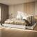 Alt View 5. Brick Attic - 800lbs Upholstered Wingback Platform Bed with Drawers Storage, Solid Wood Frame and 4 Clear Nylon Drawers - White.