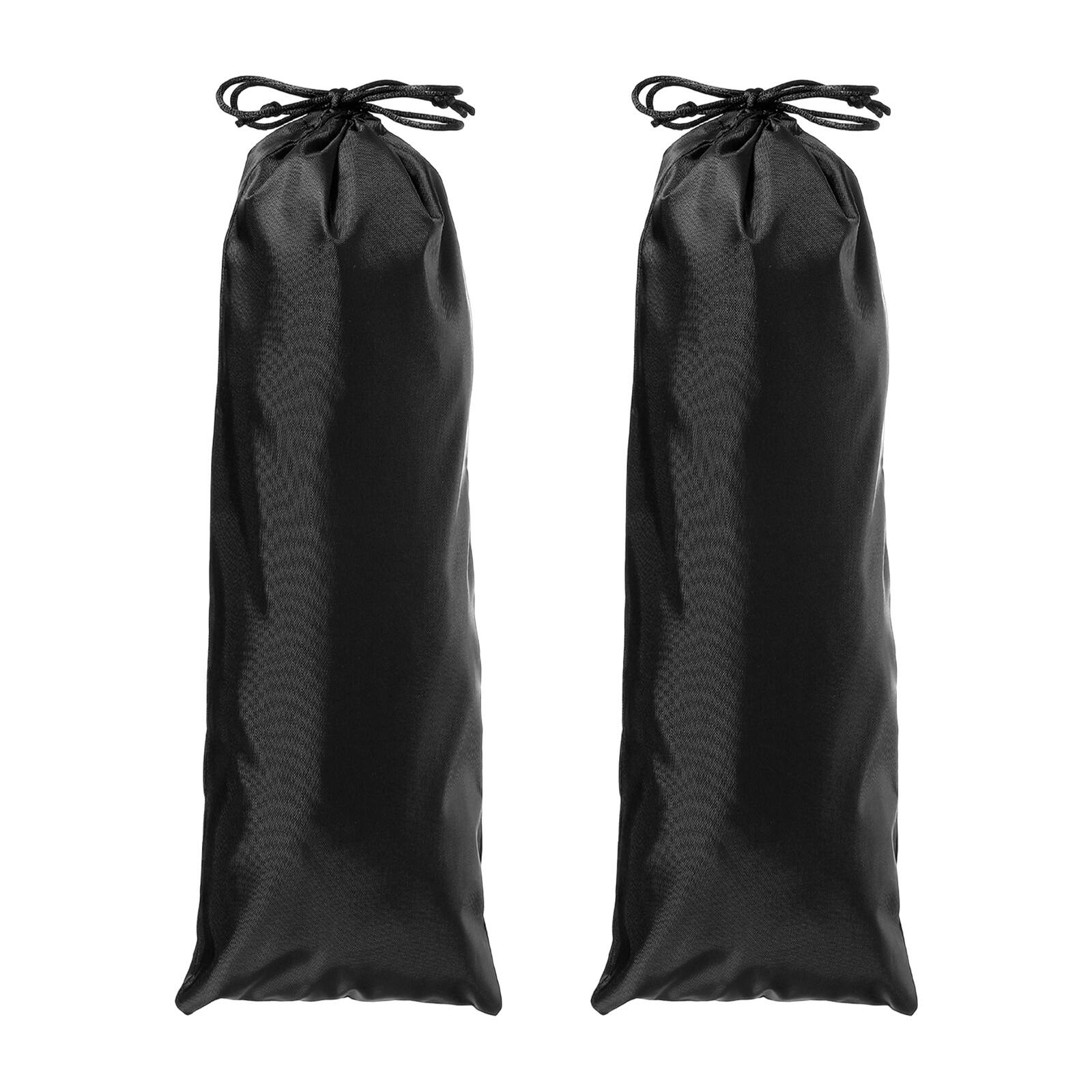 Front. Unique Bargains - Tripod Case Bag, Nylon Tripod Storage Bag, Long Foldable Monopod Compact Carrying Organizer Pouch, 18x6In & 2pcs - Black.