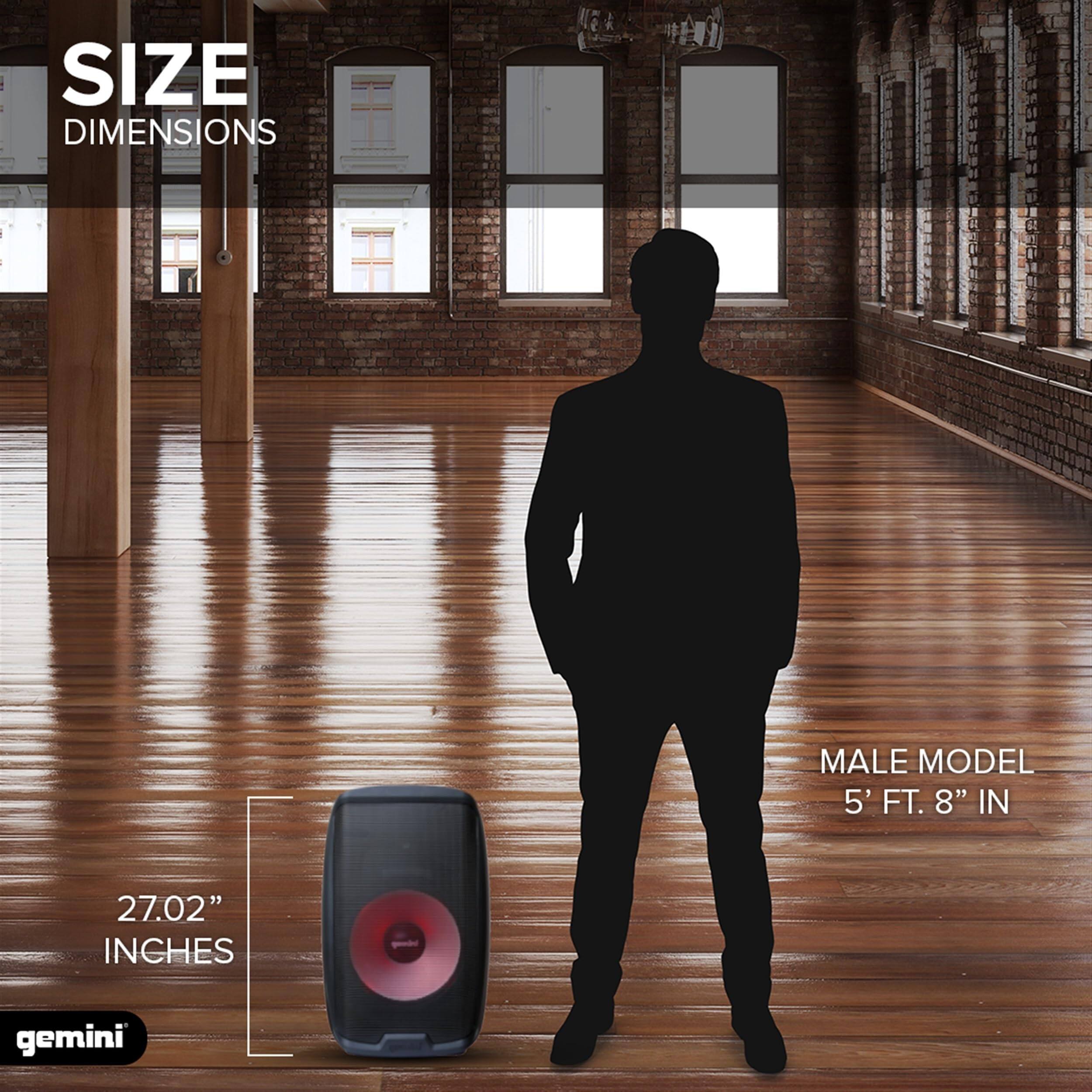 SIZE DIMENSIONS  
MALE MODEL 5' FT. 8" IN  
27.02" INCHES  
gemini