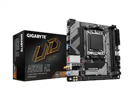 GIGABYTE - A620I AX AM5 Mini-ITX Motherboard, DDR5, PCIe 4.0, Wi-Fi 6E, 2.5GbE, Q-Flash Plus