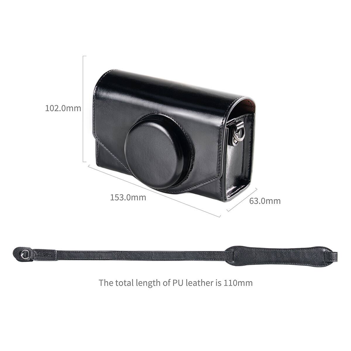 102.0mm  
153.0mm  
63.0mm  
The total length of PU leather is 110mm