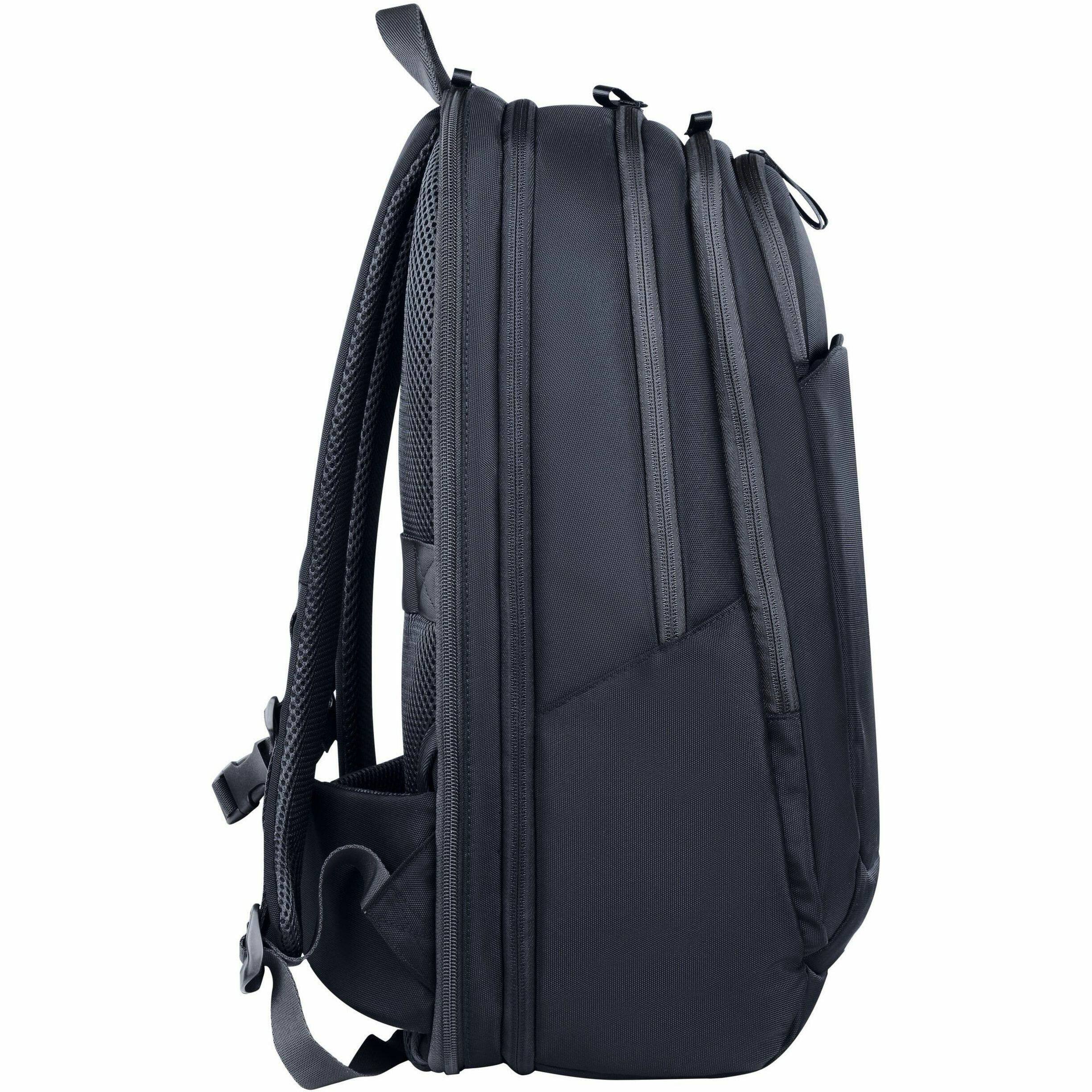 Alt View 3. HP - HP Travel Plus Carrying Case (Backpack) for 17" Notebook - Graphite Blue - Water Resistant, Bump Resistant, RFID - Graphite Blue.