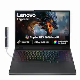Lenovo - Upgraded - Legion Laptop 15.1 WQXGA Display (Intel i7-14700HX, 16GB DDR5, 1TB SSD, Win 11 Pro) w/DKZ USB Port Expander - Eclipse Black