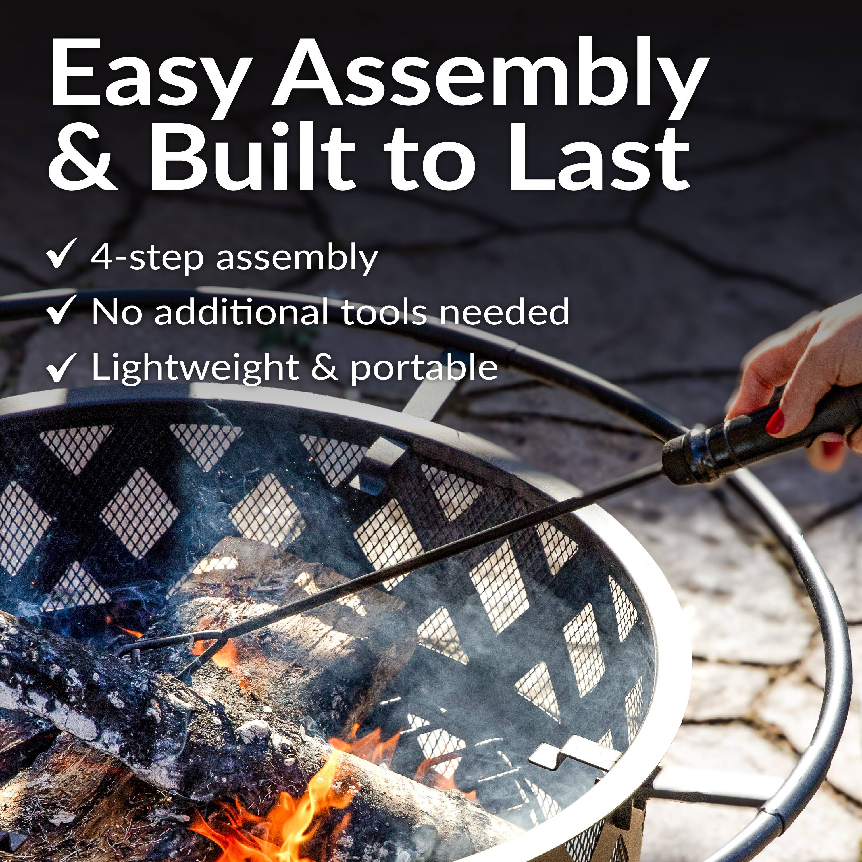 Easy Assembly & Built to Last

- 4-step assembly
- No additional tools needed
- Lightweight & portable
