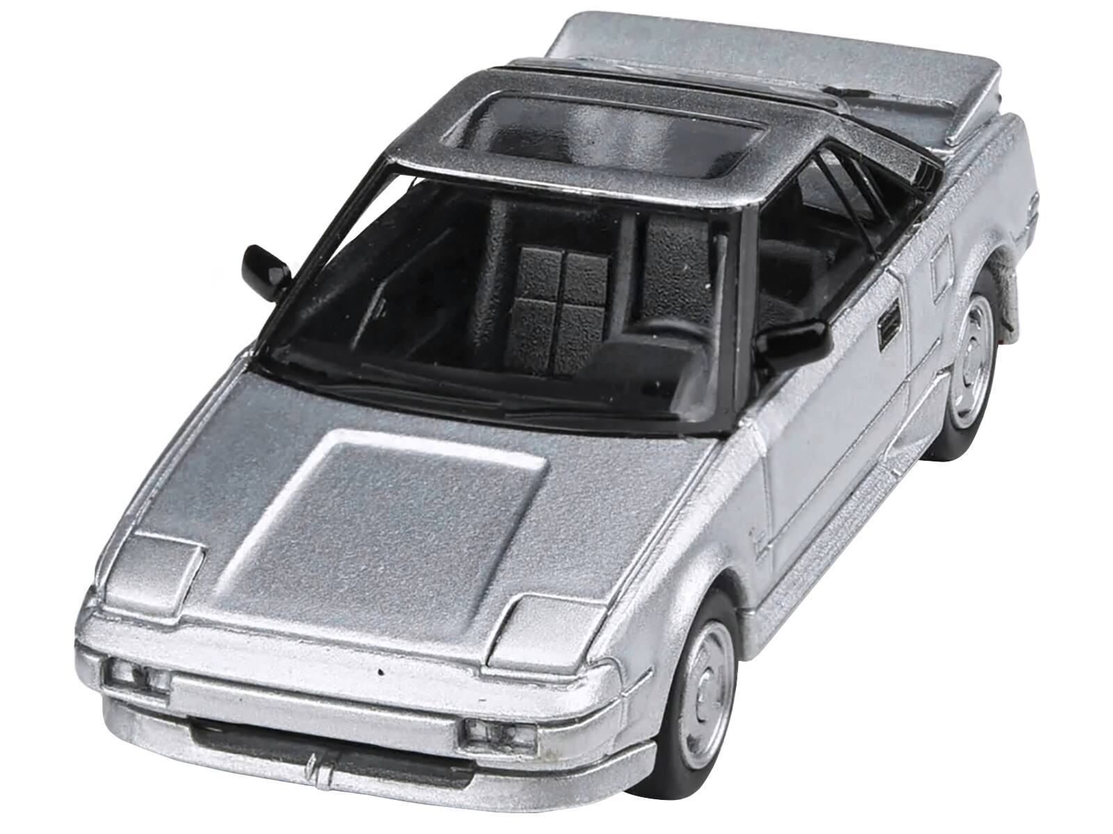 Left. Paragon - 1985 Toyota MR2 MK1 Super Silver Metallic with Sunroof 1/64 Diecast Model Car by Paragon Models - Silver Metallic.