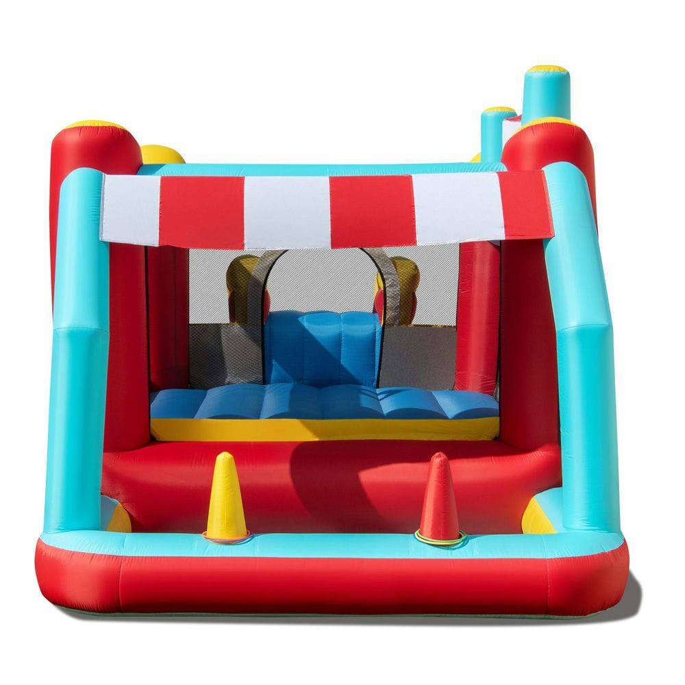 Back. Resenkos - 5-in-1 Ice Cream Inflatable Bounce House with Ball Pit & Slide - No Blower Included Outdoor Play Center.