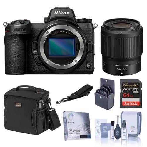 Bundle - Nikon - Z 6II Camera 50mm f/1.8 S Lens, w/32GB SD Card, 62mm Filter Kit