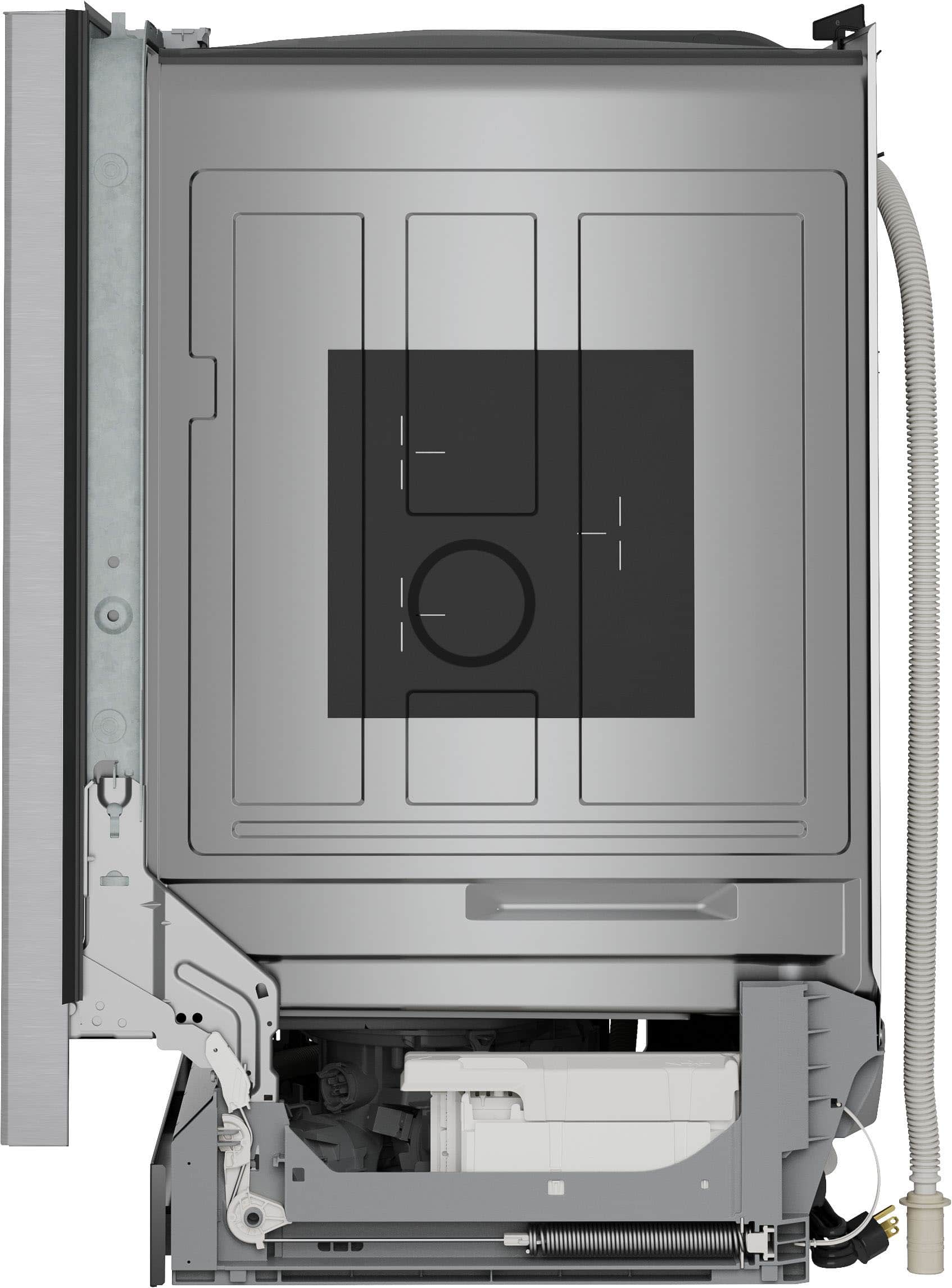 Alt View 8. Bosch - 300 Series 24" Front Control Smart Built-In Stainless Steel Tub Dishwasher with 3rd Rack and PrecisionWash, 48 dBA - Stainless Steel.