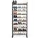 Alt View 19. Costway - 10-Tier Shoe Rack Space-saving Shoe Organizer W/Metal Frame Shoe Tower - black.