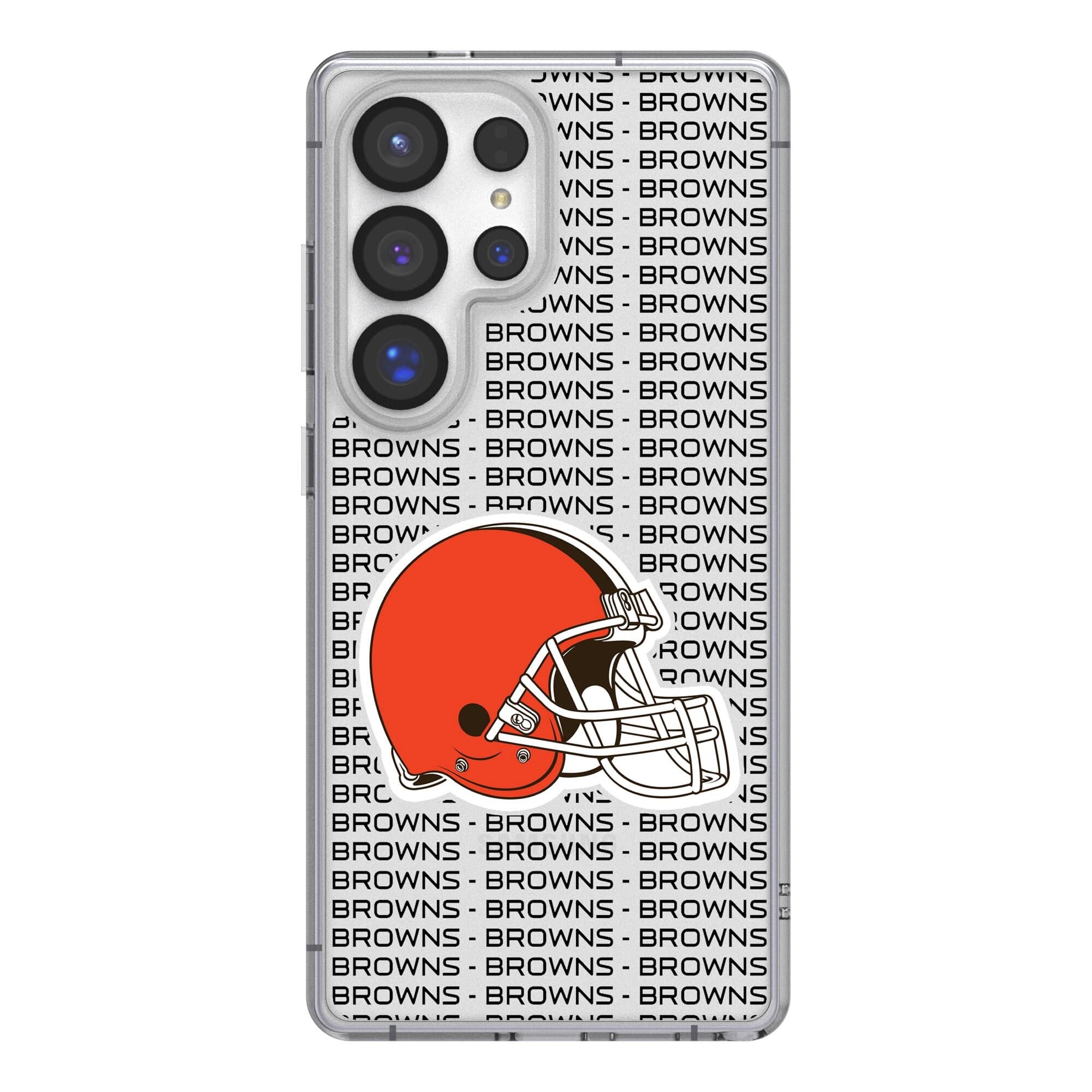 Keyscaper - NFL - Cleveland Browns Galaxy Clear Text Backdrop Design Case - S25 Plus - Multicolor price history on PriceWatchPro