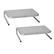 Alt View Zoom 17. Mind Reader - Monitor Stand, Ventilated Laptop Riser, Desktop Organizer, Metal, 14.5"L x 11.25"W x 4.25"H, Set of 2 - Silver.