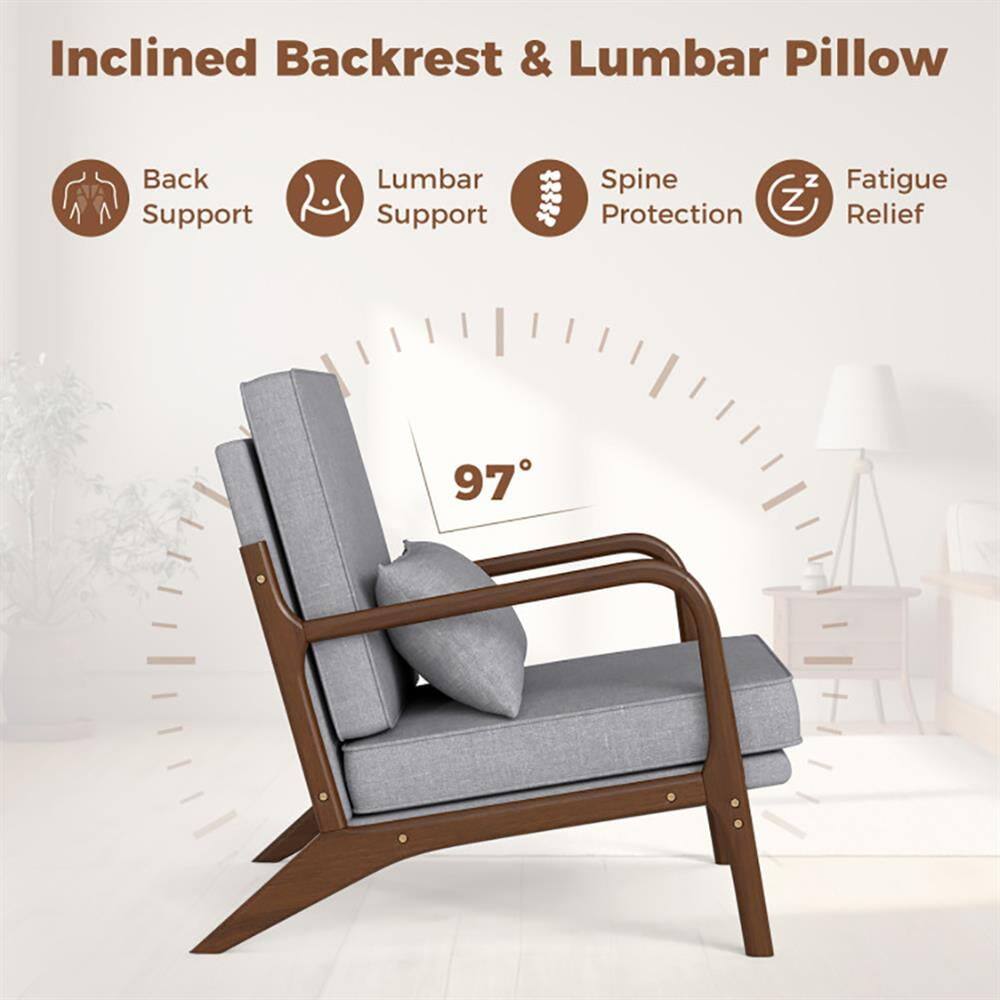 Inclined Backrest & Lumbar Pillow

- Back Support
- Lumbar Support
- Spine Protection
- Fatigue Relief

97°