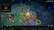 The text on the image is grouped and corrected as follows:
1. A Royal Woodlands
2. Min. difficulty: Settler
3. Effects:
a. Trader's Rest Rewards
b. Drizzlebrook!
4. Select Tile:
a. Tutorial Menu
b. Resources Menu
The image features a map of a game, possibly a fantasy game, with a Royal Woodlands area and a Trader's Rest location. The game has a minimum difficulty level of Settler, and it offers rewards and a tutorial menu. The game also features a Resources Menu for players to access.