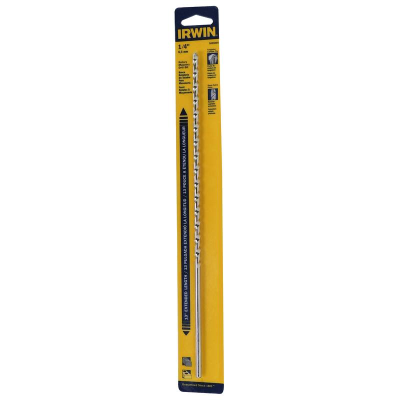 IRWIN  
1/4"  
1 3/4" POUGE LA EXTENDIO PULGADA 13 / LENGTH EXTENDED 13  
LONGUEUR LA ETENDU V POUGE 13  
LONGITUD LA EXTENDIO PULGADA 13