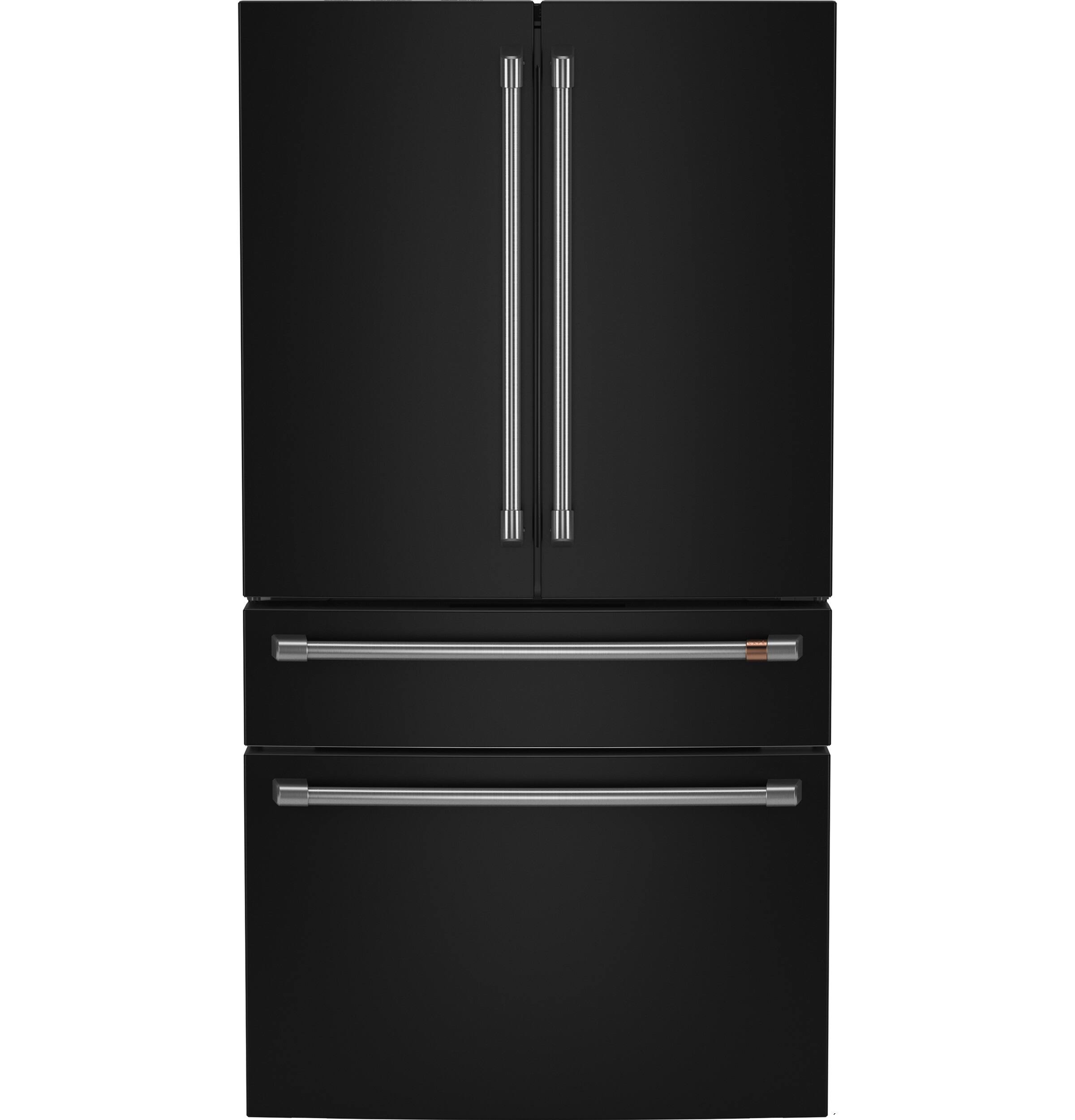 Alt View 36. Café - 23.2 Cu. Ft. 4-Door French Door Counter-Depth Smart Refrigerator with Dual Dispense AutoFill Pitcher - Matte Black.