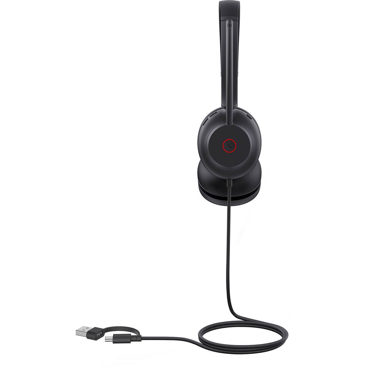 Alt View 4. Yealink - Yealink Yealink USB Wired Headset - Red.
