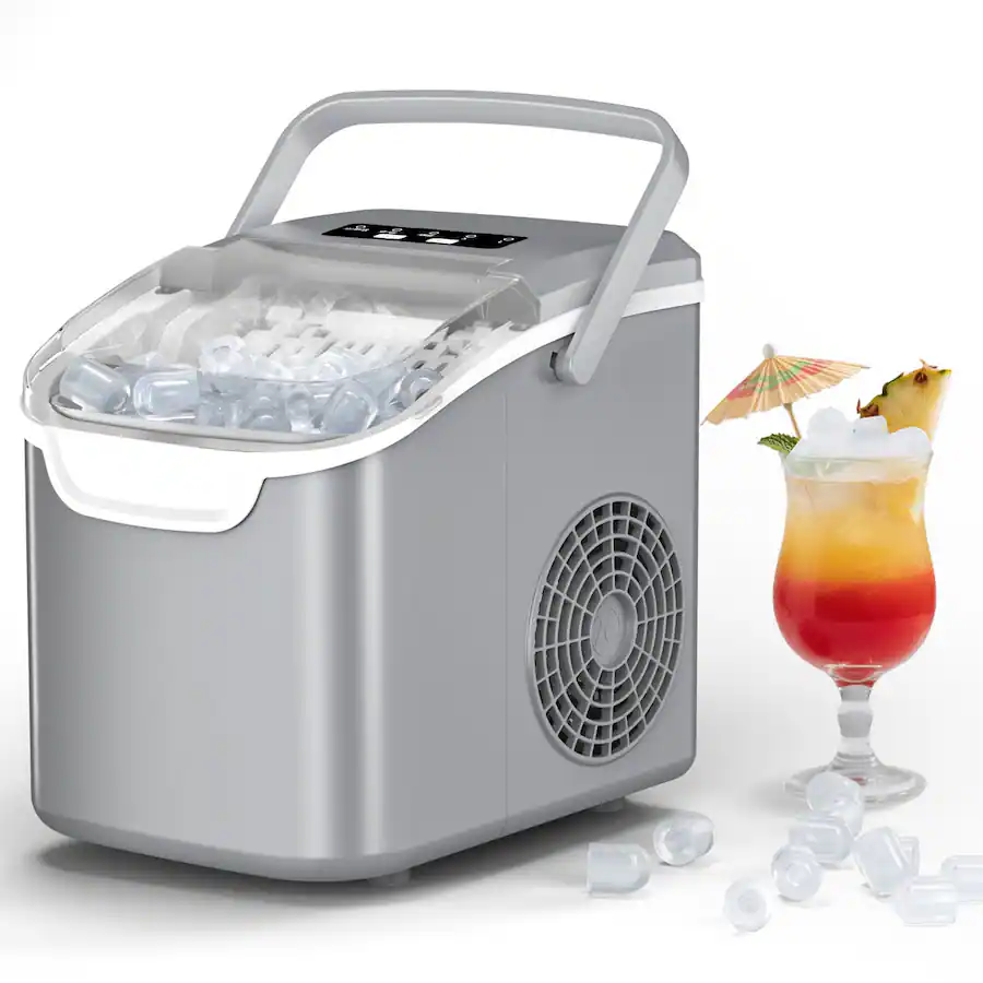 Bullt Format Electactic Portable Countertop 12/Q Bullet Ice Maker 26lbs/24h with 8 ...