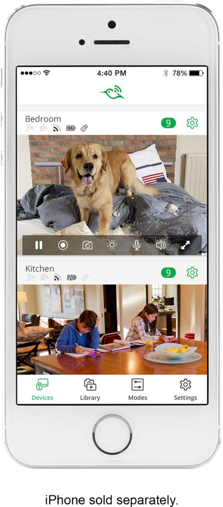Alt View 20. NETGEAR - Arlo Smart Home Indoor/Outdoor Wireless High-Definition IP Security Cameras (2-Pack) - White/Black.
