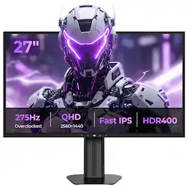 Titan-army - KF271S PLUS 27 inch QHD Gaming Monitor, Fast IPS 2560×1440, 240Hz, 1ms, HDR400, FreeSync Compatible, DisplayPort & HDMI - Black