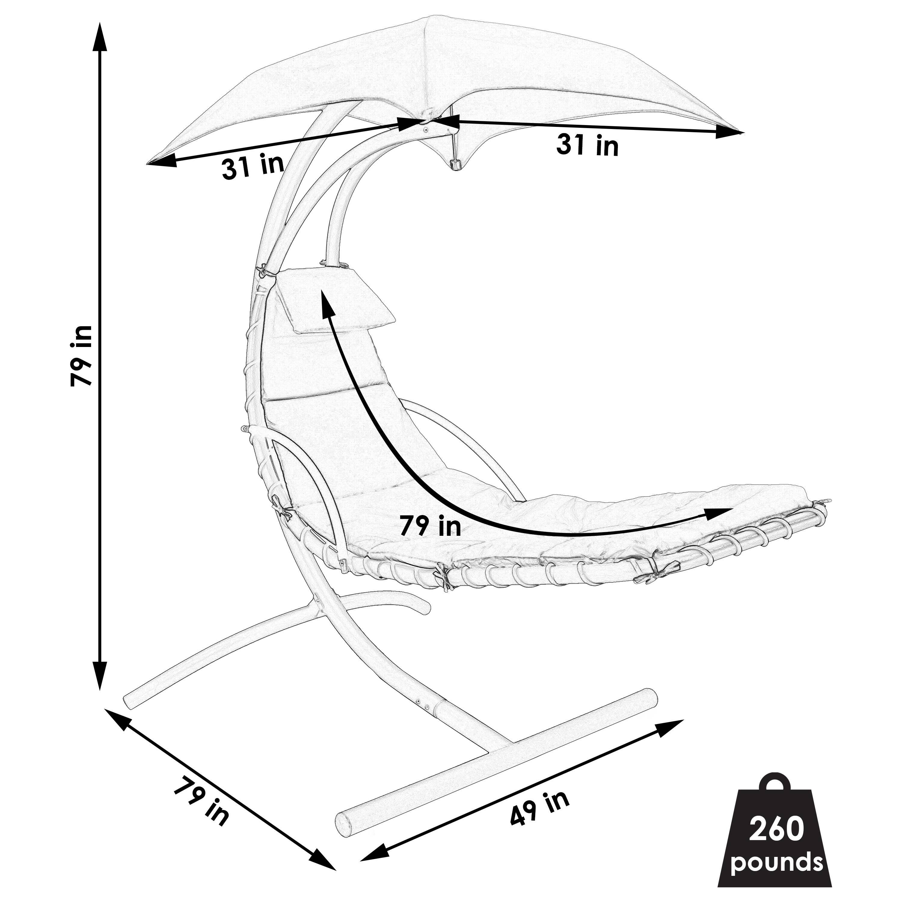 31 in  
79 in  
79 in  
79 in  
49 in  
260 pounds