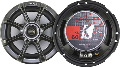  Kicker - KS 6&quot; 2-Way Car Speakers with Polypropylene Cones (Pair)