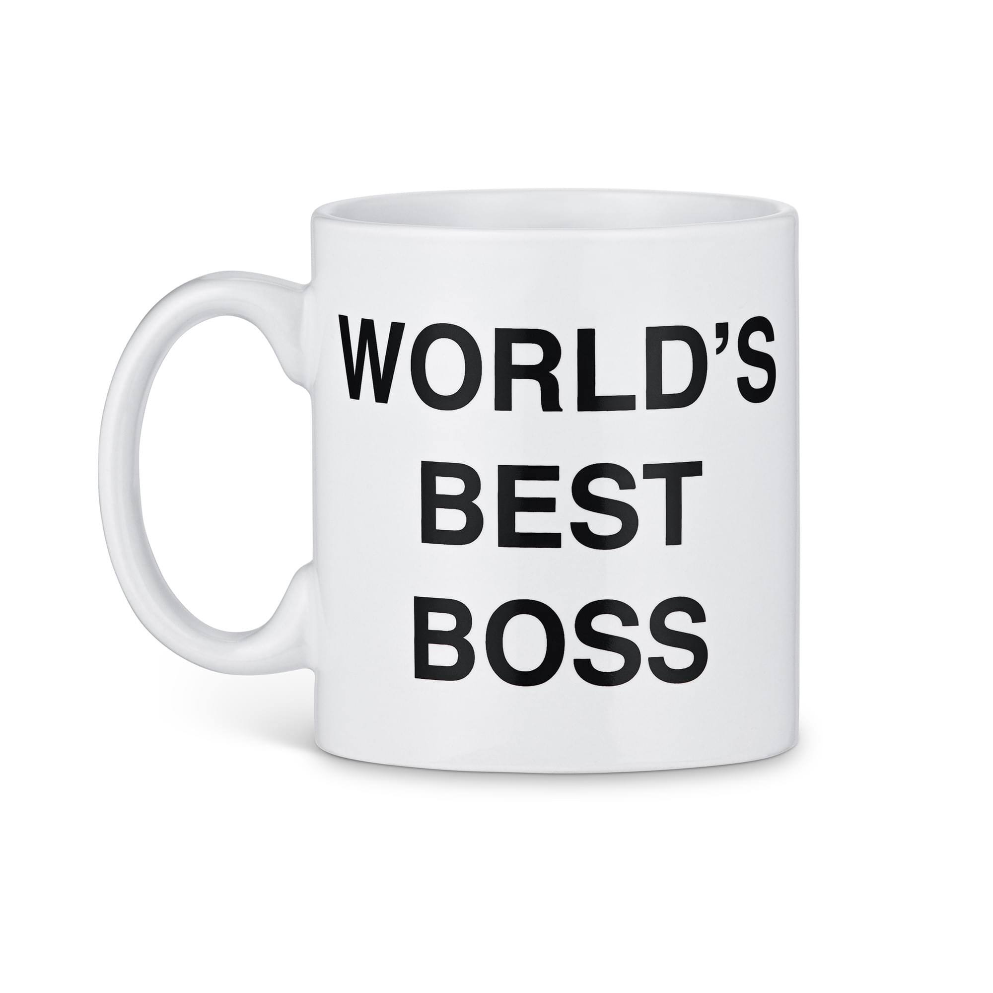 Surreal Entertainment - The Office "World's Best Boss" Ceramic Coffee Mug | 20 ounces - White