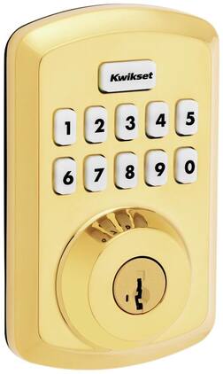 Kwikset - 9250TRS-L03S Transitional Powerbolt 2 Electronic SmartCode Deadbolt SmartKey with RCAL Latch and RCS Strike Life