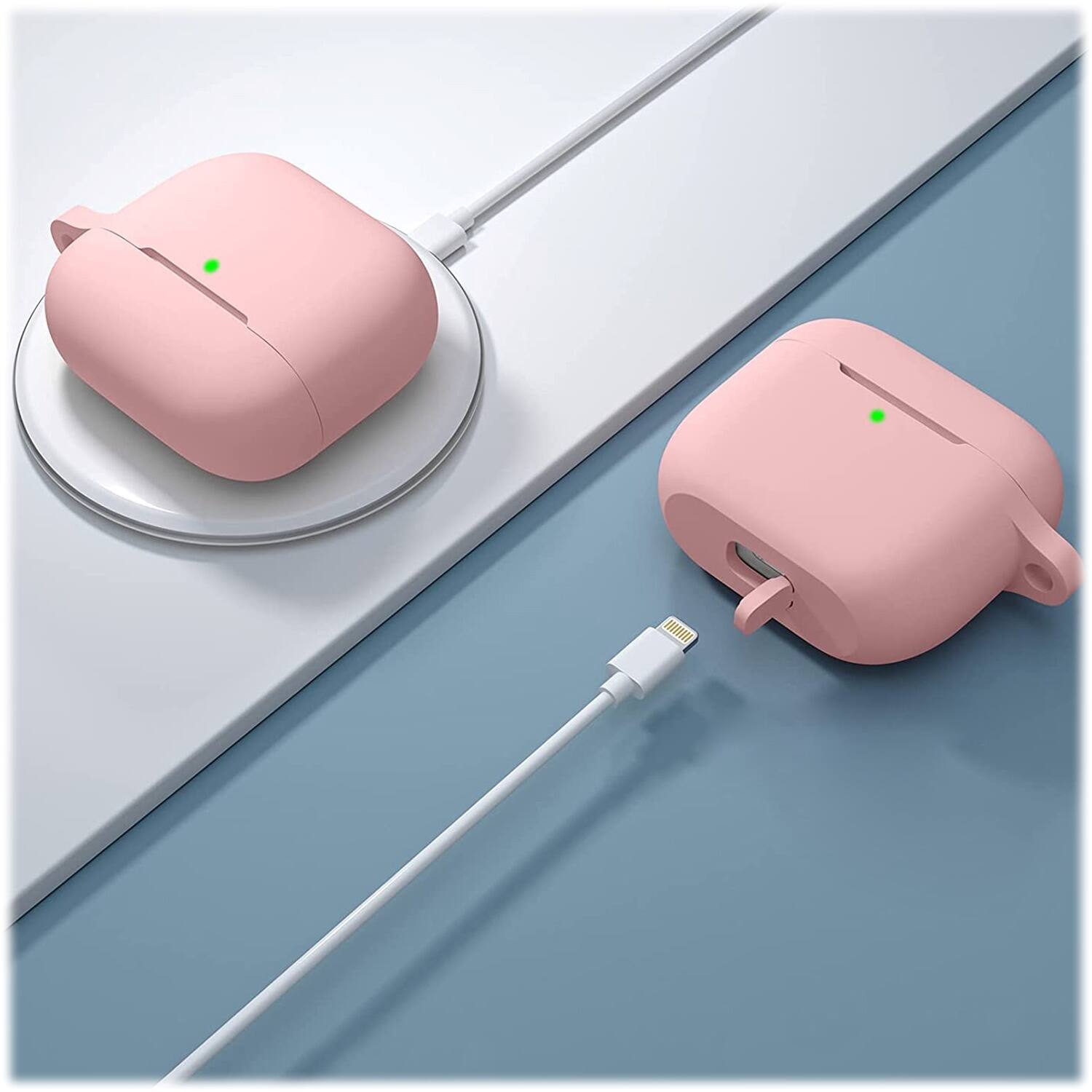 Alt View 15. SaharaCase - Silicone Case for Apple AirPods 3 (3rd Generation 2021) - Pink.