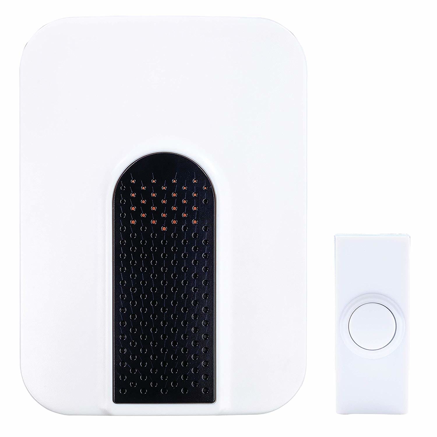 HEATH ZENITH - Black/White Plastic Wireless Door Chime Kit