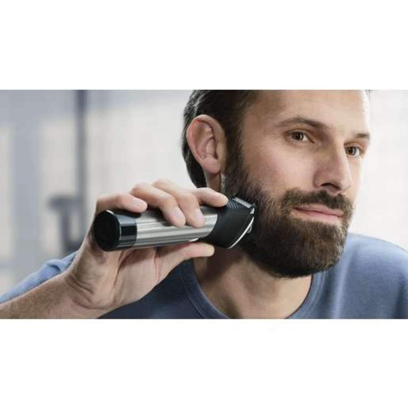 Alt View 15. Philips Norelco - Series 9000 Ultimate Rechargeable Beard and Hair Trimmer - Steel.