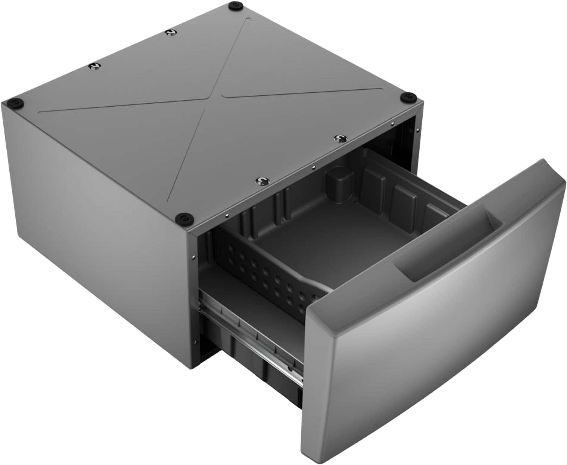 Alt View 12. Whirlpool - 15.5 in Pedestal for Front Load Washer and Dryer with Storage - Silver.