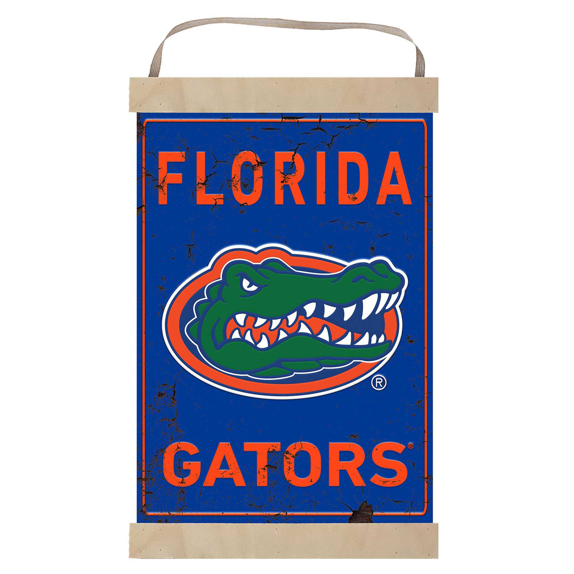 Florida Gators Faux Rust Banner Sign