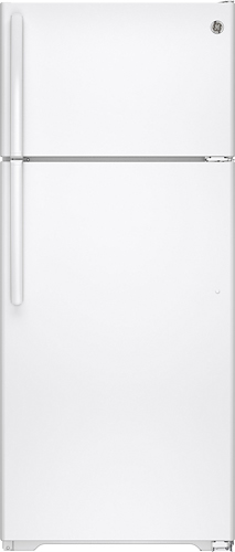 GE - 17.5 Cu. Ft. Frost-Free Top-Freezer Refrigerator - White