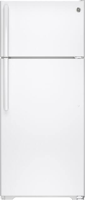 Ge 17 5 Cu Ft Frost Free Top Freezer Refrigerator White Gts18gthww Best Buy