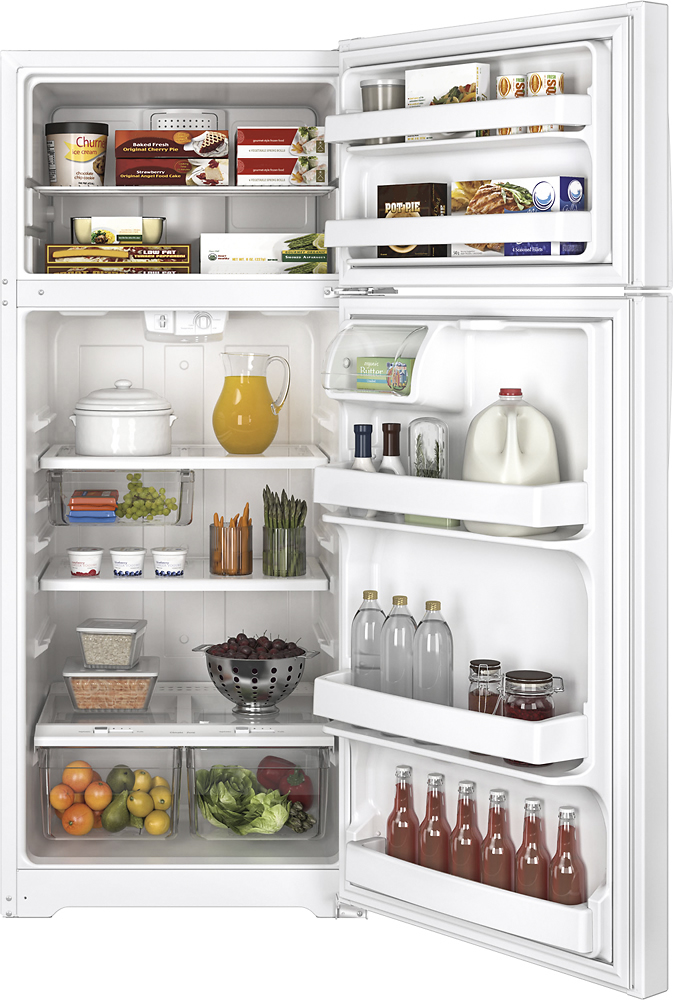 Best Buy: GE 17.5 Cu. Ft. Frost-Free Top-Freezer Refrigerator GTS18GTHWW