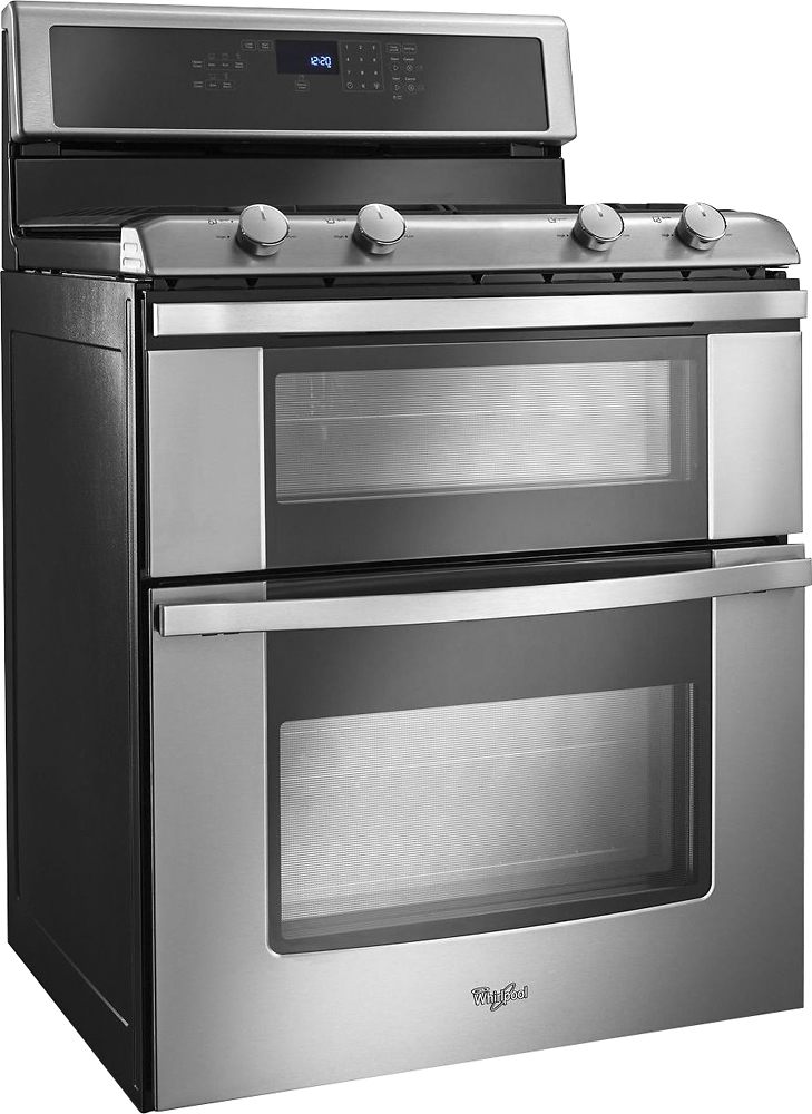 Best Buy: Whirlpool 30" Self-Cleaning Freestanding Double Oven Gas Whirlpool Stainless Steel Double Oven