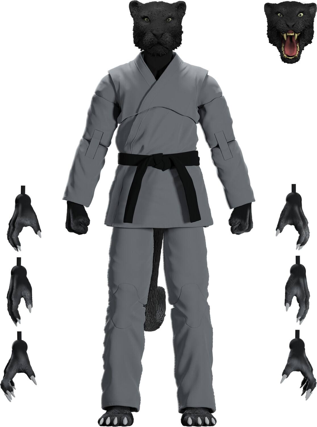 Jiu Jitsu Combat Creatures - Paulo The Panther Action Figure - Gray Gi - COLLECTIBLES