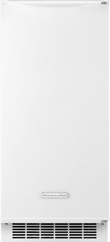 Front Standard. KitchenAid - 15" 50-Lb. Built-In Icemaker - White.