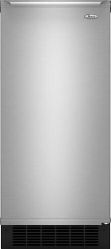 Whirlpool - 15" 50-Lb. Built-In Icemaker - Stainless-Steel-Front_Standard 
