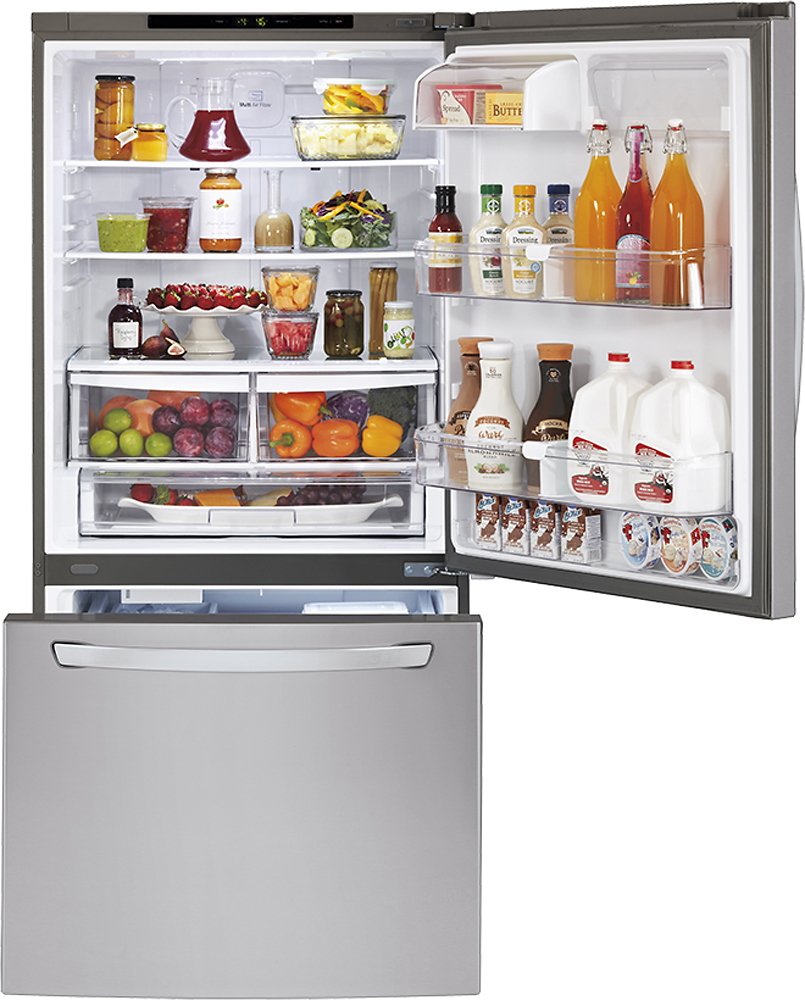 Customer Reviews LG 23.8 Cu. Ft. BottomFreezer Refrigerator Stainless