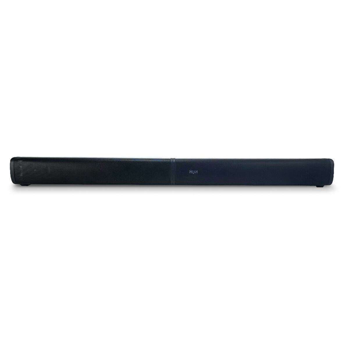 Left. SoundPro - 2-in-1 LED BT Stereo Speaker System with RGB Lighting Effects - Black.