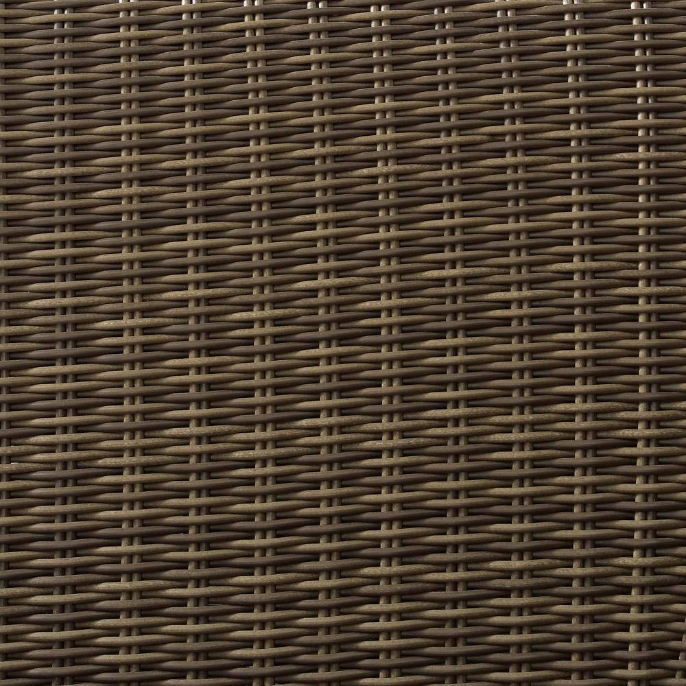 Alt View 2. Crosley Furniture - Bradenton Wicker Outdoor Ottoman - Navy.