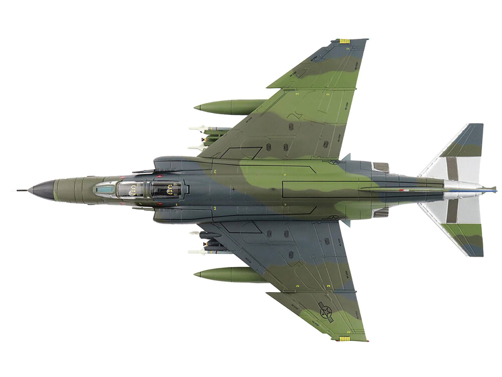 Back. Hobby Master - McDonnell Douglas F-4E Phantom II "497th Squadron South Korea" 1985 USAF "Air Power Series" 1/72 - Green.