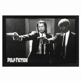 PopMarket - Pulp Fiction - The Hitmen - 11x17 Framed Gel Coat - Multicolor