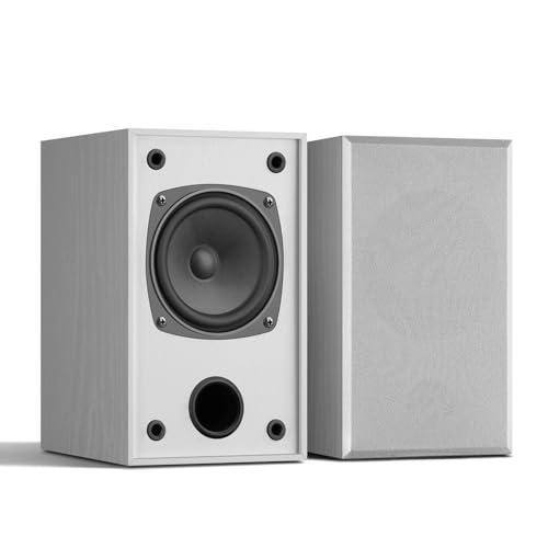 Front. Pacoar Cade - 30w*2 Passive Bookshelf Speakers Record Players Home Theater Systems Midrange High-frequency Stereo Indoor Rear Surround - White.