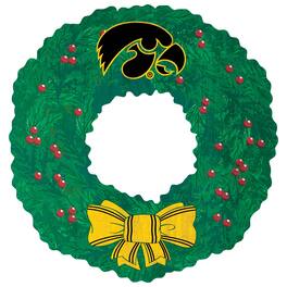 Fan Creations - Iowa Hawkeyes 16'' Team Wreath Sign - Green